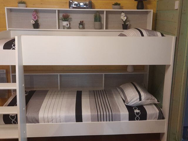 Lits individuels superposés XXL 90 x 200 cm du rez-de-chaussée, pour adultes, juniors et enfants