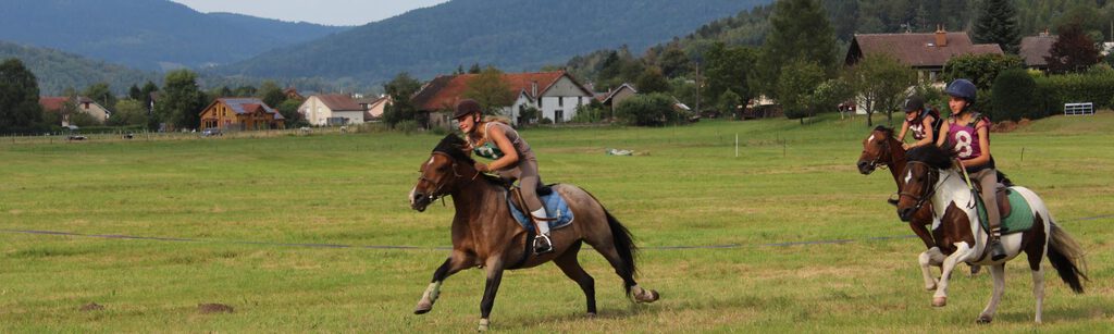 Balade à poneys à la ferme équestre voisine du chalet